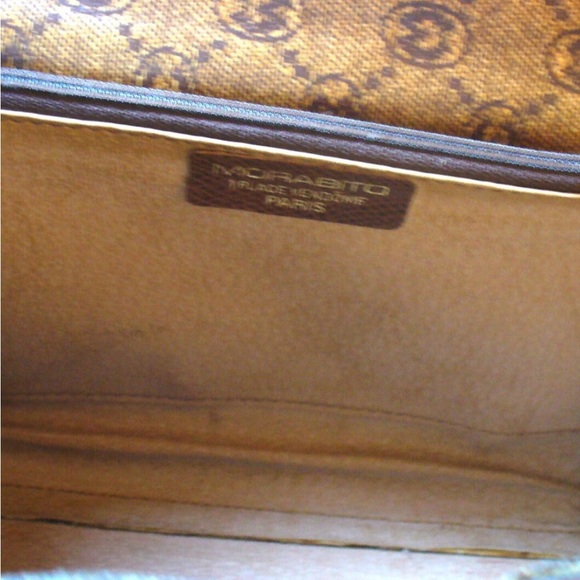 Morabito Brown Vintage Paris Monogram Crossbody/Shoulder Bag - Picture 8 of 10